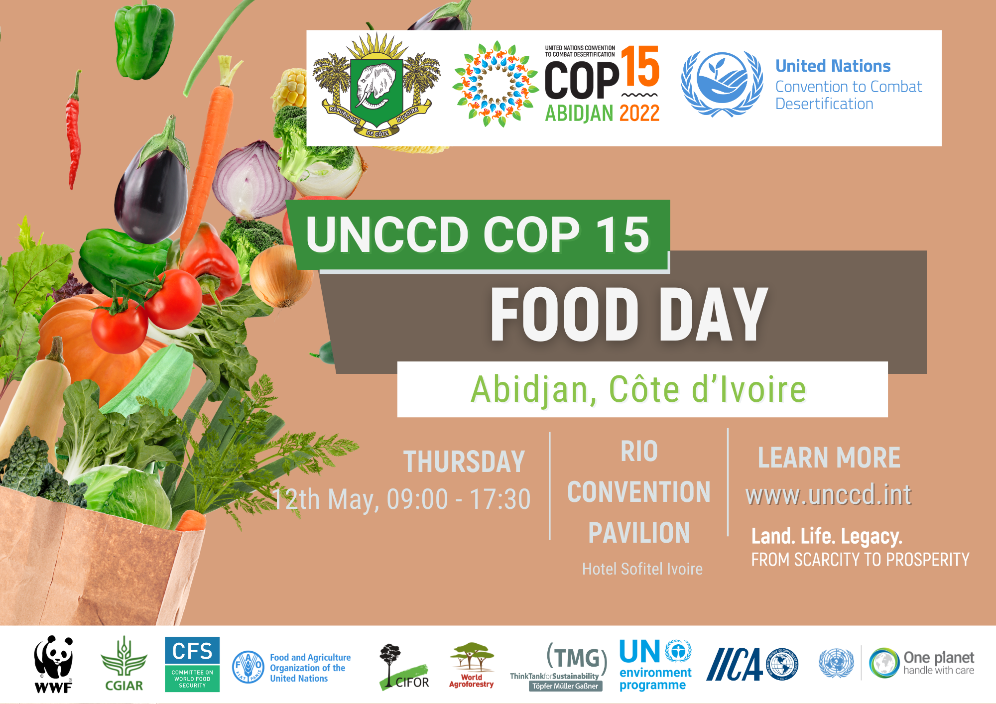 Food Day, Rio Conventions Pavilion, COP15, Abidjan, Côte d'Ivoire, May 2022